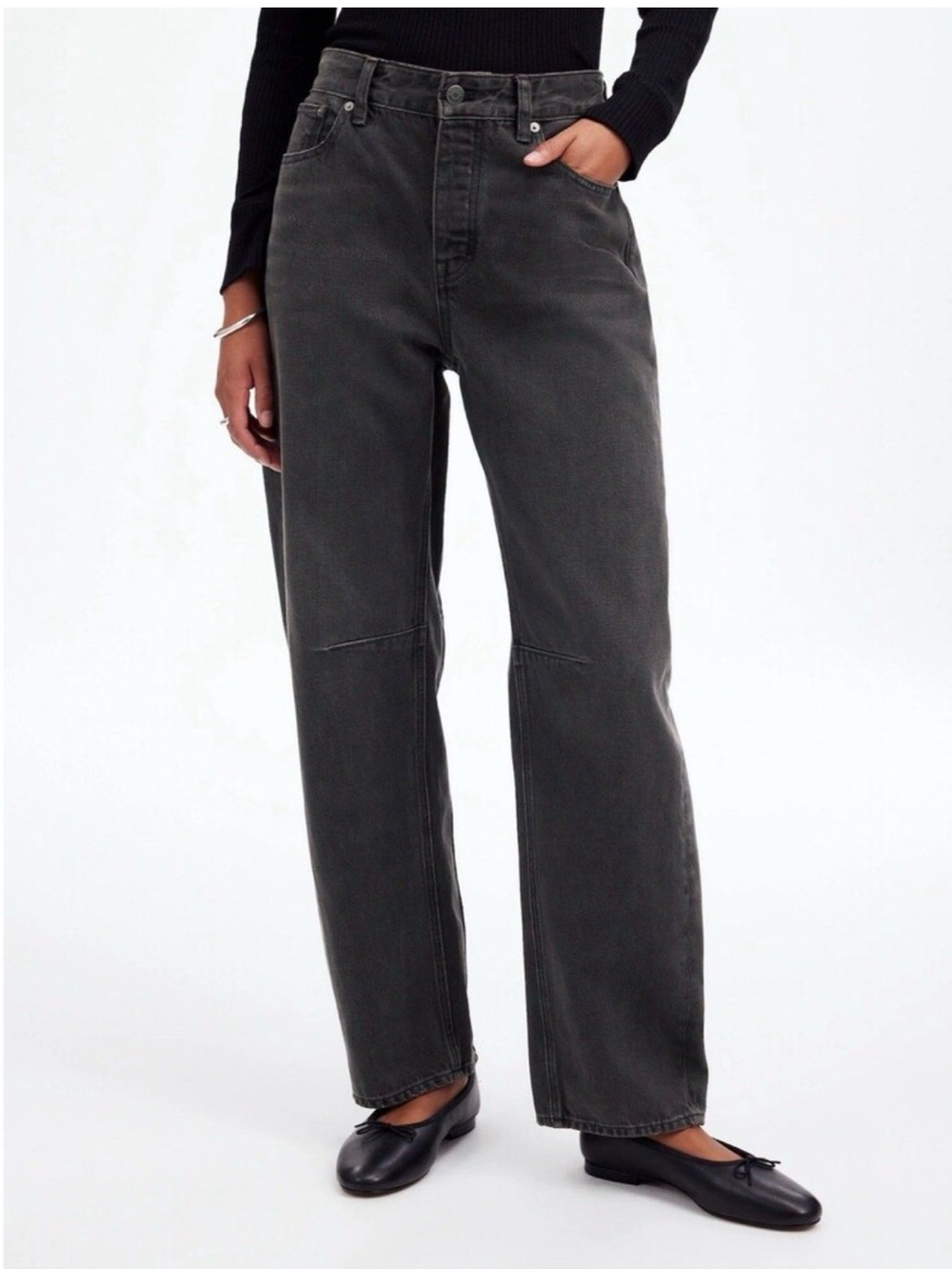 Madewell The Darted Barrel-Leg Jean NWT